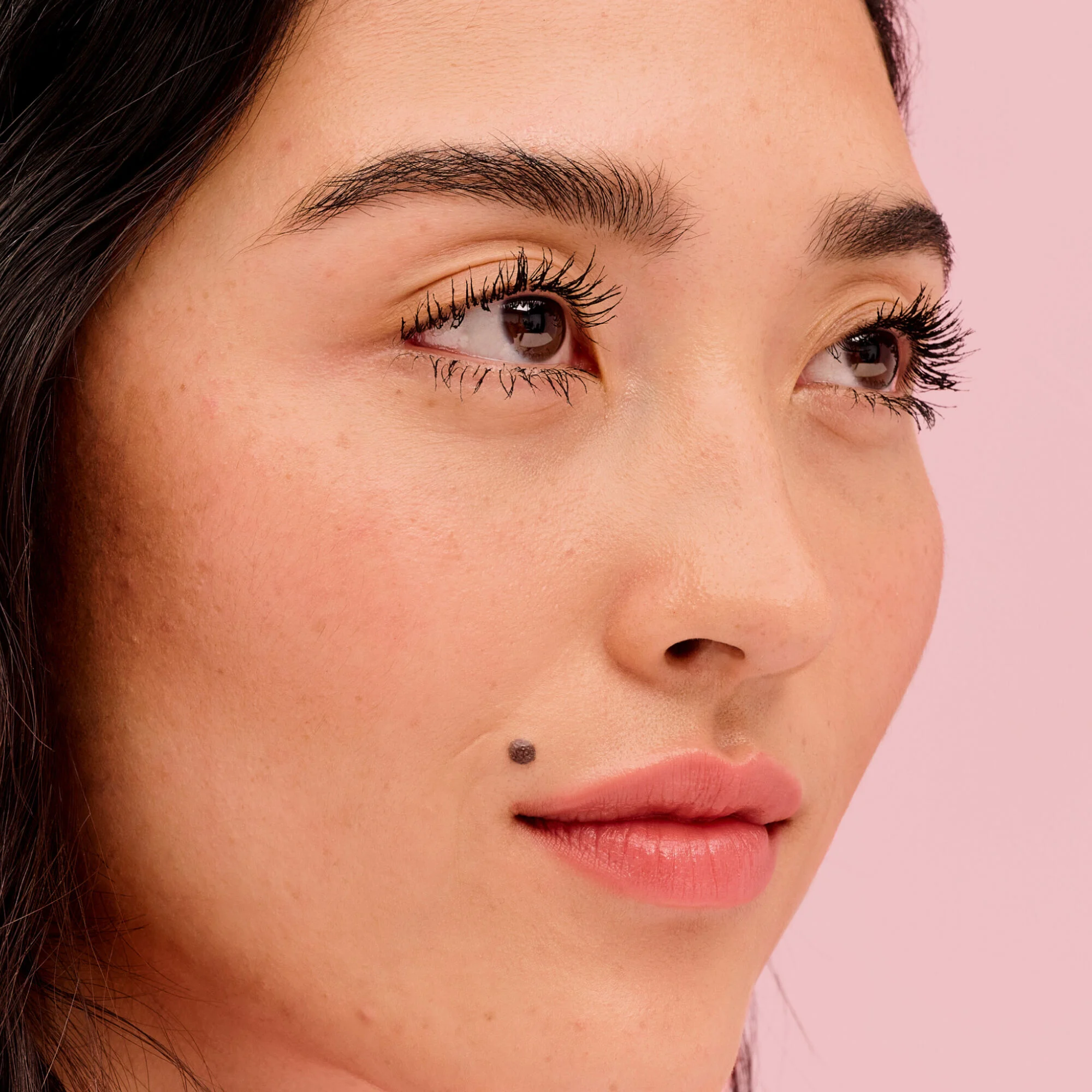 Model wearing They're Real! Mascara